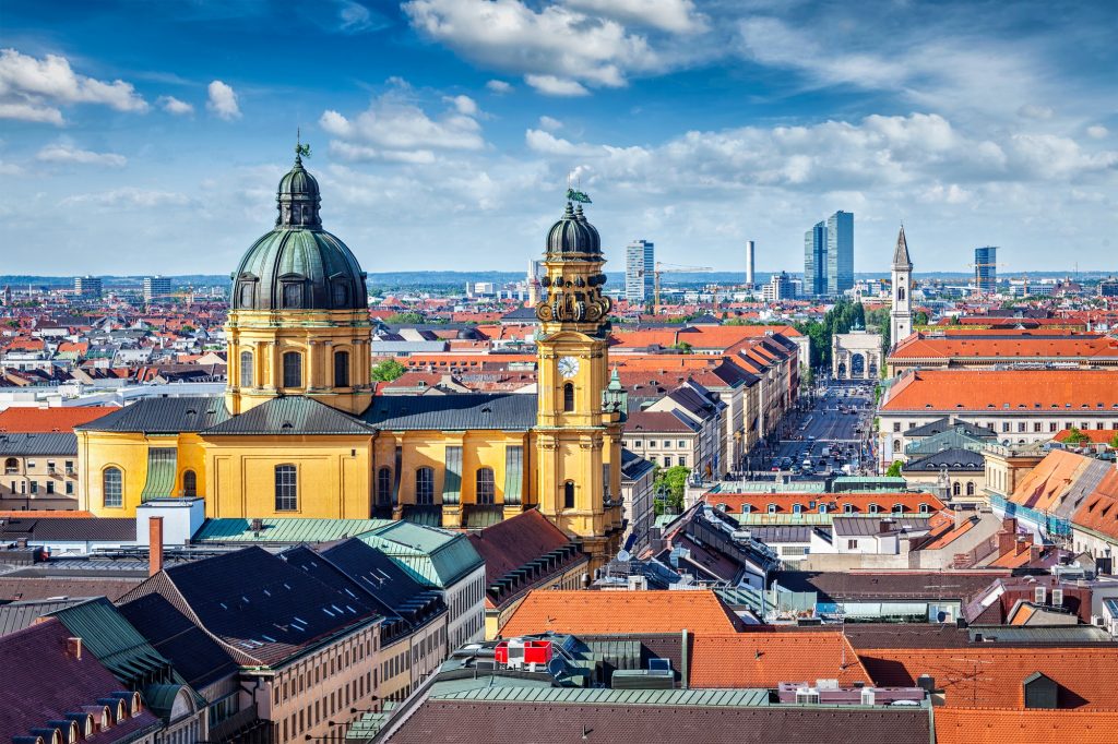 Aerial view of Munich